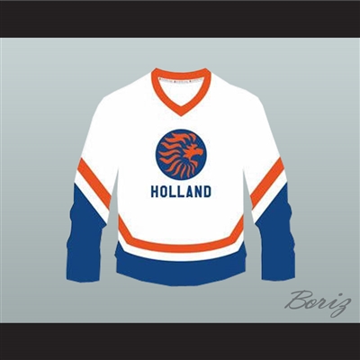 Poland National Team Hockey Jersey - Custom Name & Number Sewn, 100% Polyester, V-Neck