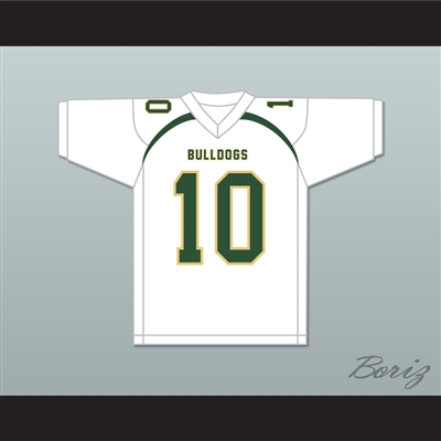 Joe Burrow 10 Athens High School Bulldogs White Football Jersey 2