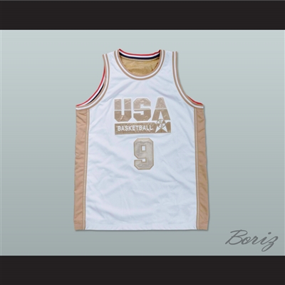 white and gold bulls jersey